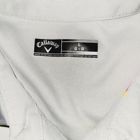 Callaway Polo Disney Mickey Mouse Pink Striped Embroidered size Large - Picture 6 of 14